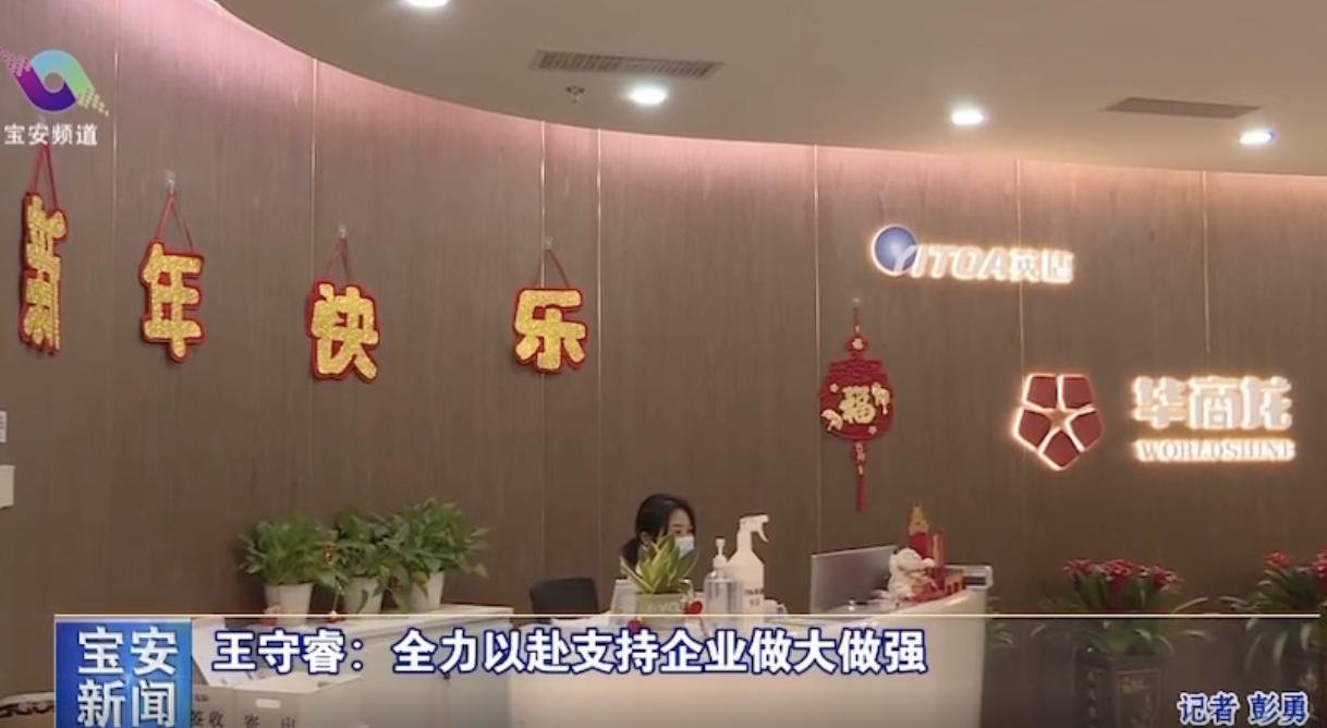 宝安区委王守睿书记率队调研我司，批示全力以赴支吃祗业做大做强
